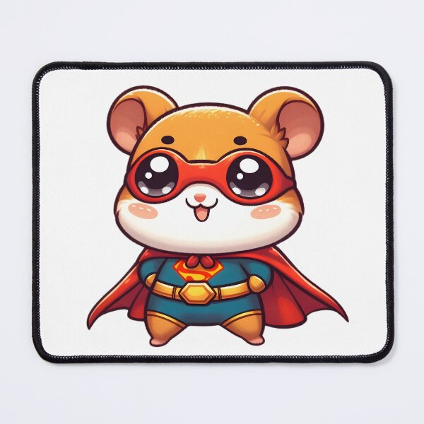 Item preview, Cute Chibi Superhero Hamster designed and sold by Delamoon.