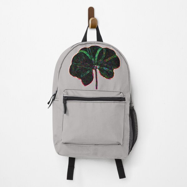 Item preview, Dark Rainbow Neon Abstract Black Real 5 Leaf Clover designed and sold by kattakitty.