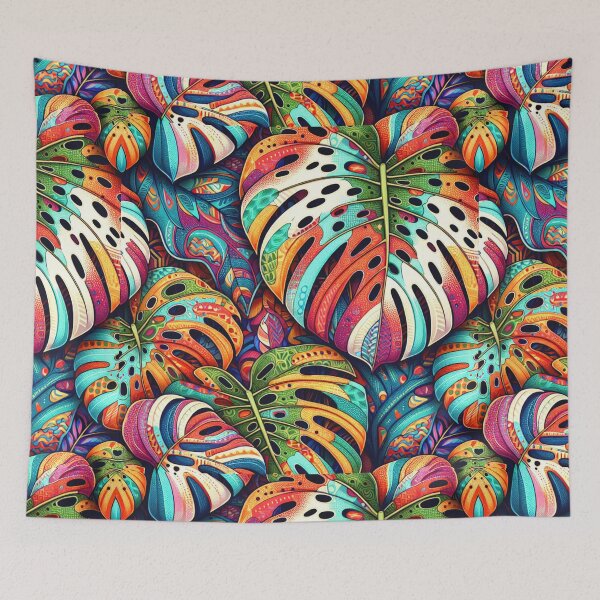 Item preview, Bohemian Monstera Tropical Plant Leaves designed and sold by HippieFarms11.