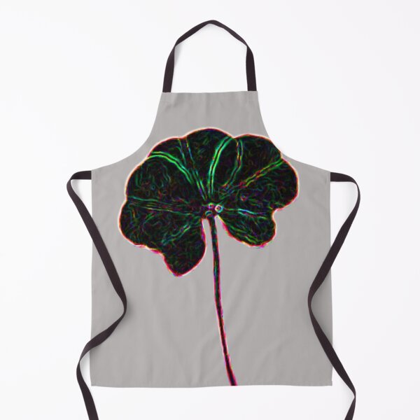 Item preview, Dark Rainbow Neon Abstract Black Real 5 Leaf Clover designed and sold by kattakitty.