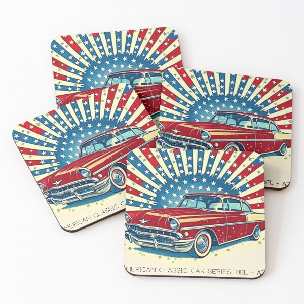 Item preview,  Vintage American Cars Series: A Nostalgic Journey designed and sold by Colorful-Garden.