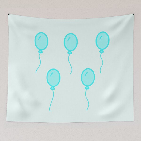 Item preview, Cyan Transparent Balloons Set Pack designed and sold by wonderxwander.