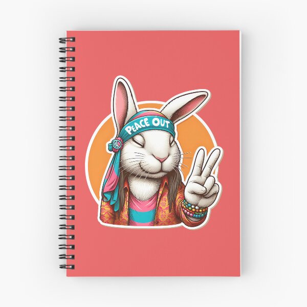 Item preview, The Hippy Bunny's Symbol of Peace: Peace Out designed and sold by Pickmash.
