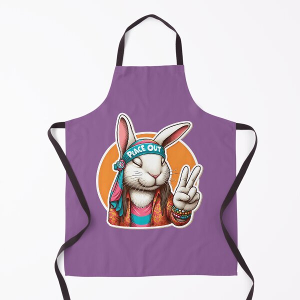 Item preview, The Hippy Bunny's Symbol of Peace: Peace Out designed and sold by Pickmash.
