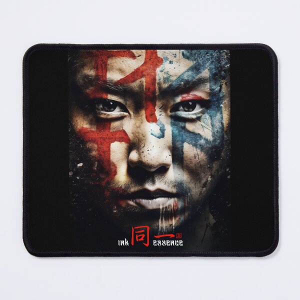 Item preview, Ink Essence - Japanese Aesthetic Surreal Kanji Symbol Painted Face Art 72 designed and sold by MadeByRobots.