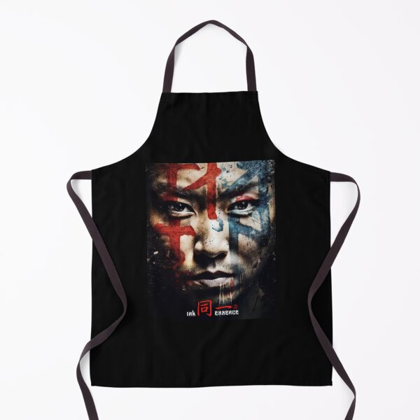 Item preview, Ink Essence - Japanese Aesthetic Surreal Kanji Symbol Painted Face Art 72 designed and sold by MadeByRobots.