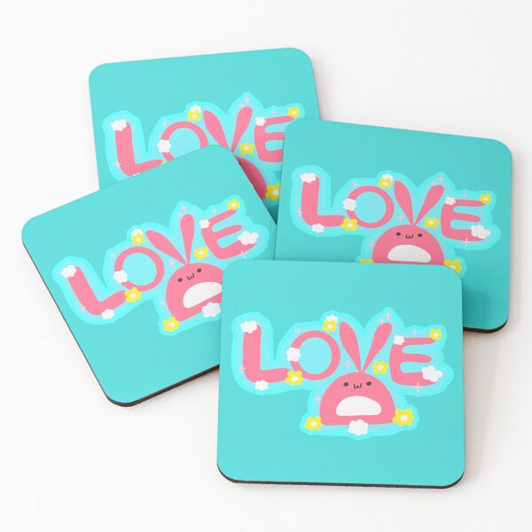 Item preview, Cute Kawaii Bunny Love Letters Springtime Joy designed and sold by Renata Illustrata.