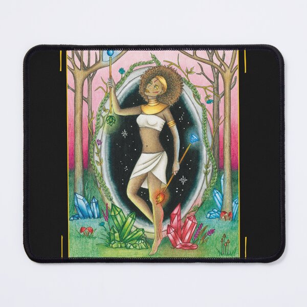 Item preview, The world with card frame, Arcanum of the Sortilegium tarot designed and sold by NataliaVelezArt.