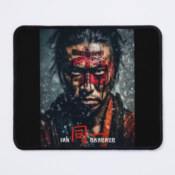Item preview, Ink Essence - Japanese Aesthetic Surreal Kanji Symbol Painted Face Art 75 designed and sold by MadeByRobots.