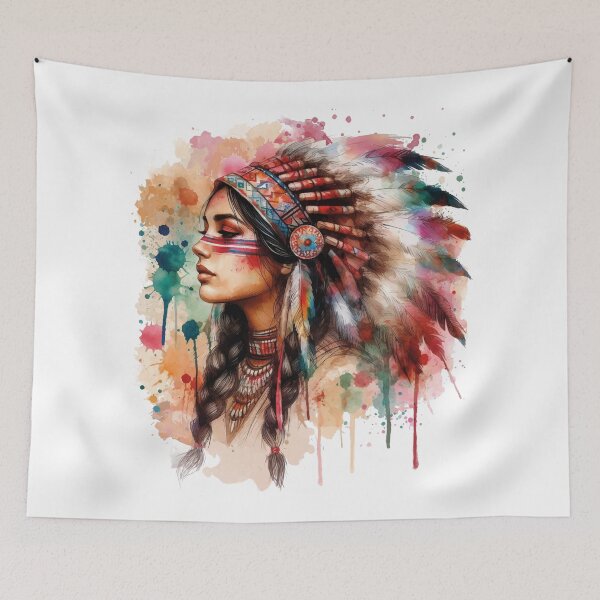 Item preview, native american woman designed and sold by zoezowie79.