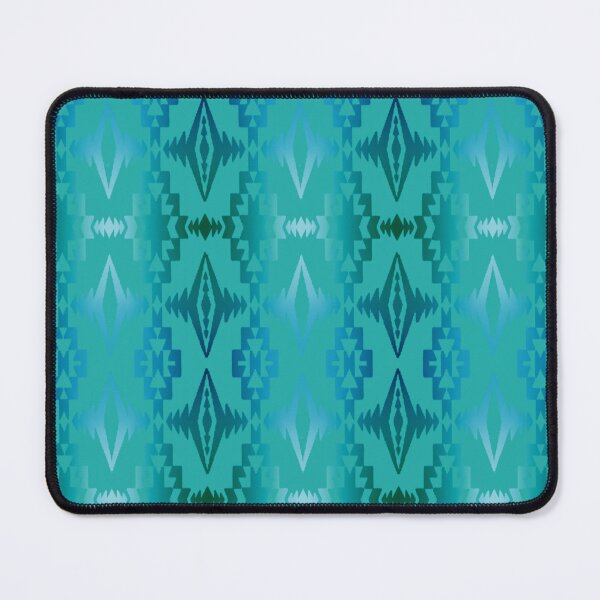 Item preview, Turquoise / White Gradient Native Print designed and sold by JMWCD.
