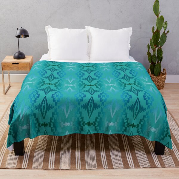 Item preview, Turquoise / White Gradient Native Print designed and sold by JMWCD.