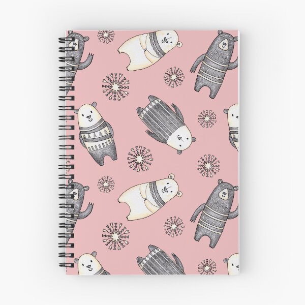 Item preview, Cute Polar Bears hand drawn pattern on the pink background. designed and sold by NadyaSaen.