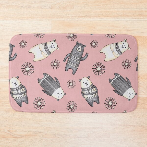 Item preview, Cute Polar Bears hand drawn pattern on the pink background. designed and sold by NadyaSaen.