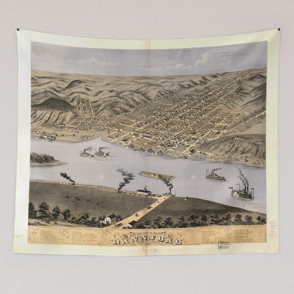 Item preview, Hannibal, Missouri (1869) designed and sold by allhistory.