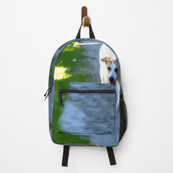 Item preview, Two dogs walking down a country track together. designed and sold by EdgyEdgeArt.