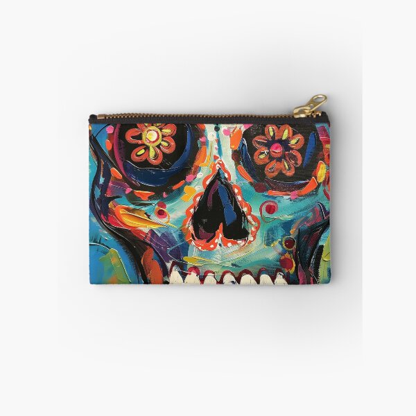 Item preview, Floral Fervor: The Vibrant Skull designed and sold by Digital Dreamsmiths.