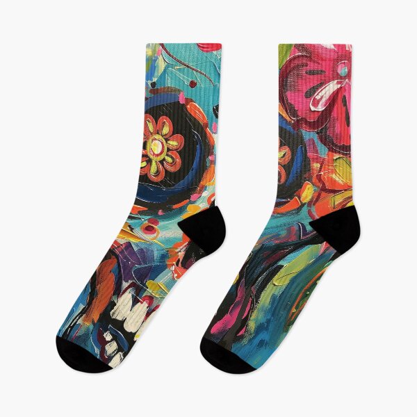 Item preview, Floral Fervor: The Vibrant Skull designed and sold by Digital Dreamsmiths.