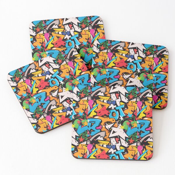 Item preview, Color Clash: Urban Graffiti Pattern Design designed and sold by delohill.