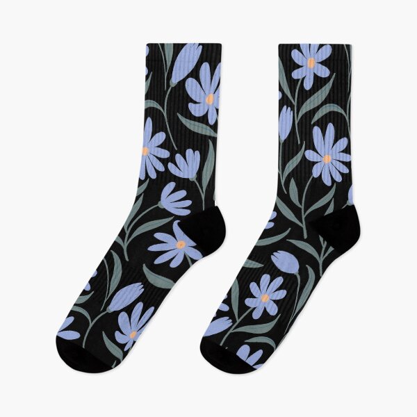 Item preview, Simple floral seamless pattern with blue flowers designed and sold by Vanessa Bentley.