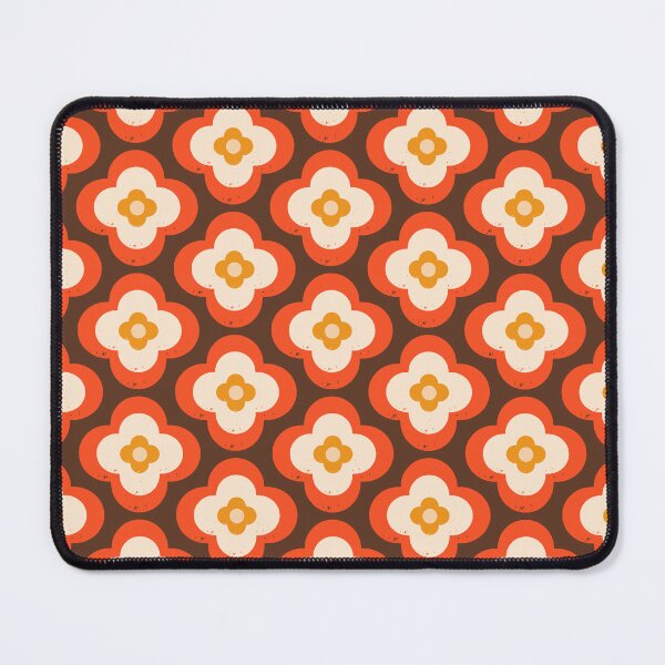 Item preview, Mod 70s Floral Daisy Orange - Mid Century Floral designed and sold by susycosta.