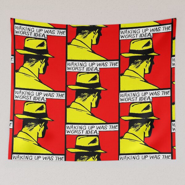 Item preview, Waking up was the worst idea Red and Yellow comics design designed and sold by thgalleryit.