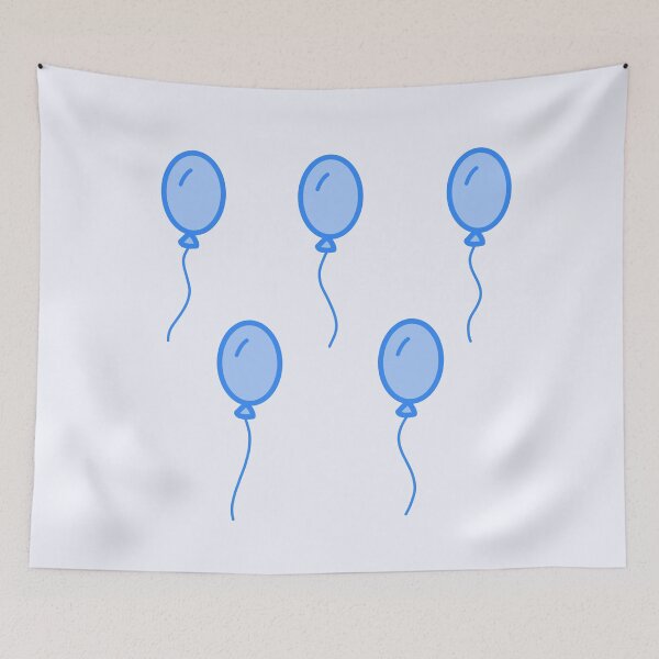 Item preview, Blue Transparent Balloons Set Pack designed and sold by wonderxwander.