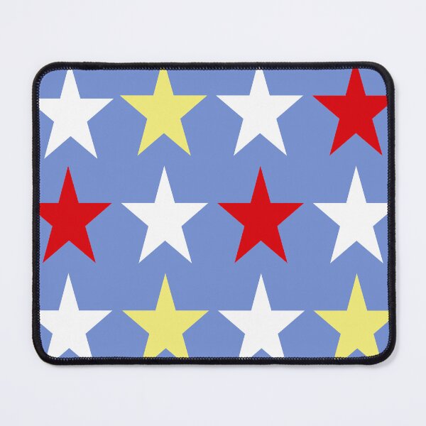 Item preview, Large RED, WHITE, YELLOW and DANUBE BLUE STARS designed and sold by RachelMacht.