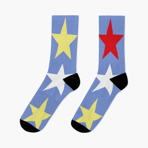 Item preview, Large RED, WHITE, YELLOW and DANUBE BLUE STARS  designed and sold by RachelMacht.