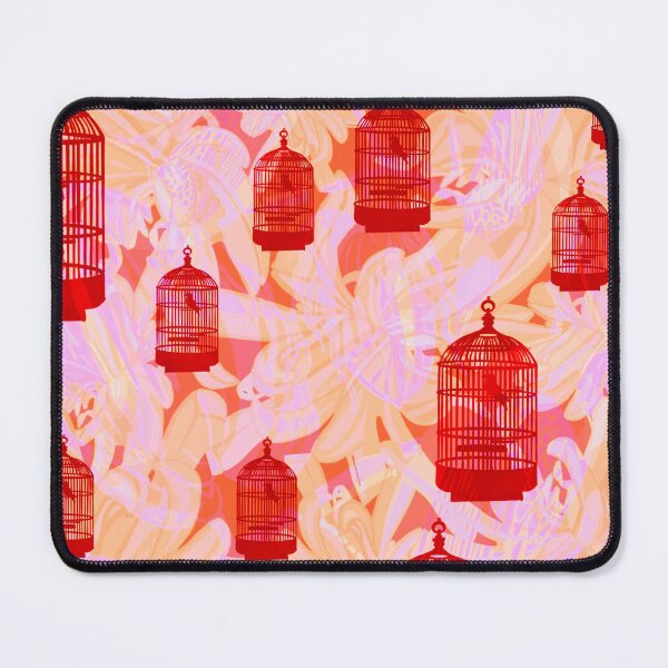 Item preview, Aesthetic Pastel preppy Abstract bird cage art. designed and sold by Meteryards.