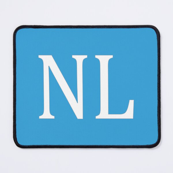 Item preview, NL Initials Monogram Elegant White Letters designed and sold by Jeallan Designs.