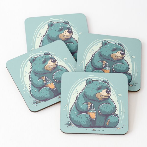 Item preview, Bear drinking soda designed and sold by Amir Faysal.