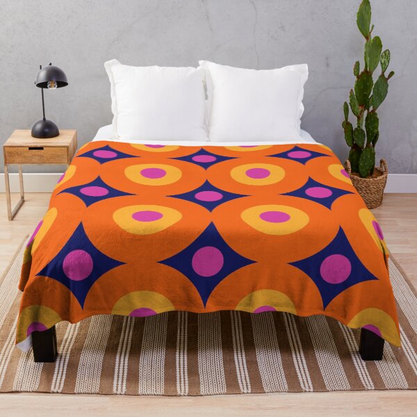 Artikelvorschau, Retro Mod Ringe Grün Blau Rosa Orange und Gelb entworfen und verkauft von tonymagnerart.