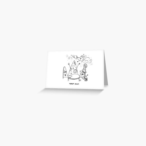 Medium Pizza Greeting Card