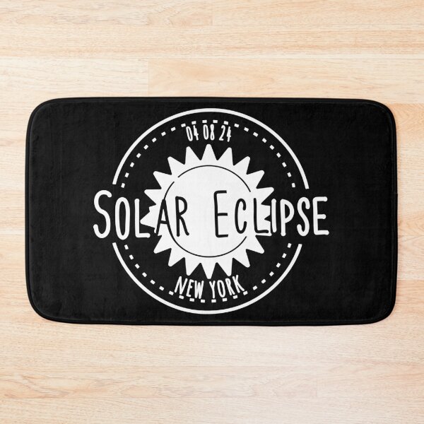 Item preview, New York 040824 Total Solar Eclipse 2024 - in white designed and sold by EmeraldeaArt.