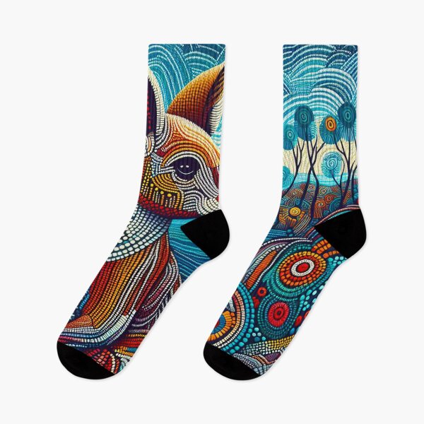 Item preview, Aboriginal Dot Art Kangaroo designed and sold by EdgyEdgeArt.