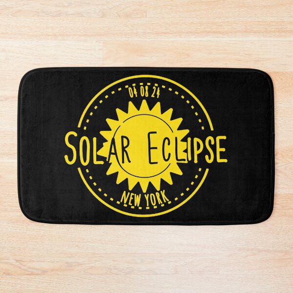 Item preview, New York 040824 Total Solar Eclipse 2024 - in yellow designed and sold by EmeraldeaArt.