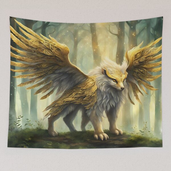 Item preview, Golden Wolf Ruler of the Enchanted Woods designed and sold by TajfunX.