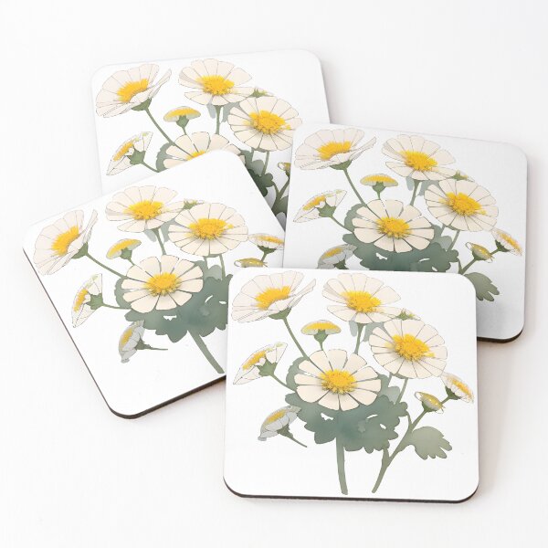 Item preview, Feverfew Flowers designed and sold by WondrousThings.
