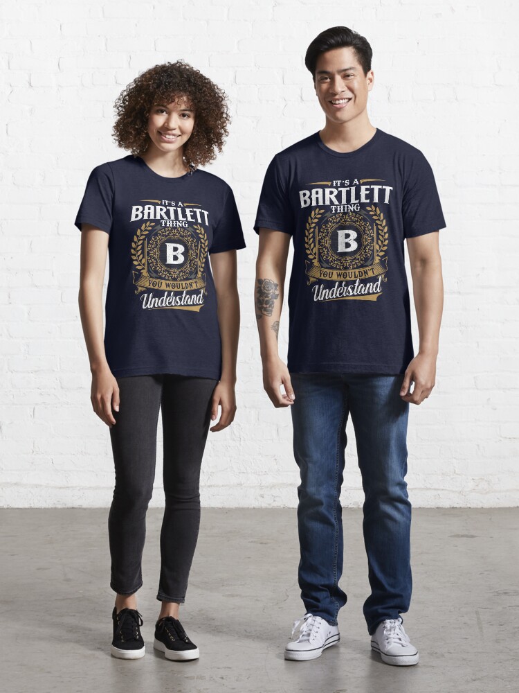 Bartlett Surname Funny Family Tree Birthday Reunion Gift T-Shirt