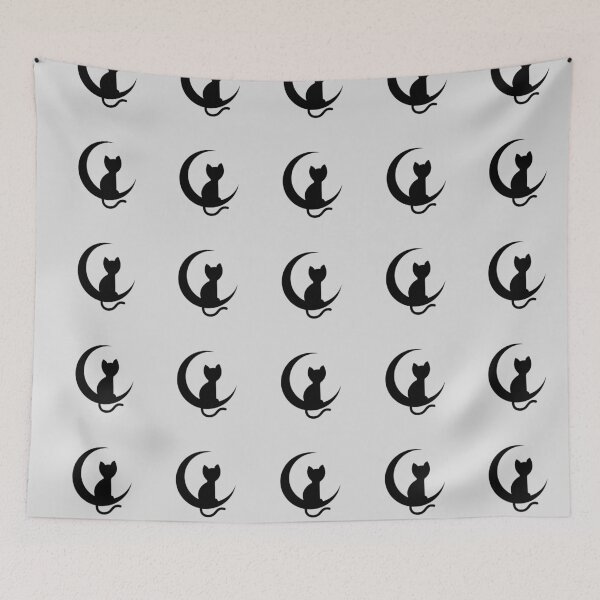 Item preview, Cat in the Moon for cat lovers designed and sold by Rayss-Shop.