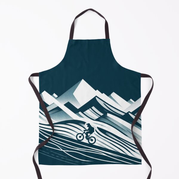 Item preview, Riding the Mountain Bike Uphill designed and sold by Gaborai.