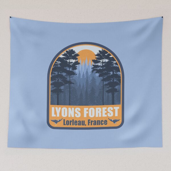Item preview, Lyons Forest France Vintage Nature Design designed and sold by CynthiaGraphics.