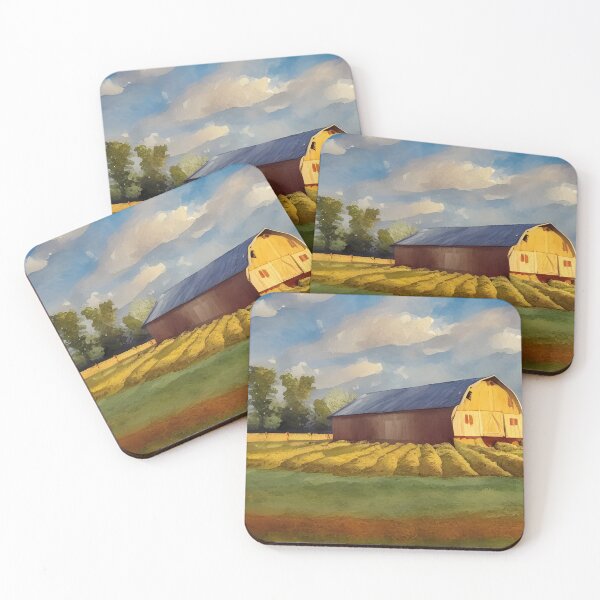 Item preview, Haybarn With Haybales On A Beautiful Day designed and sold by Paw's Arts.