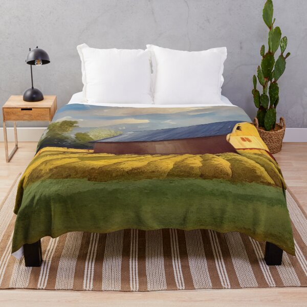 Item preview, Haybarn With Haybales On A Beautiful Day designed and sold by Paw's Arts.