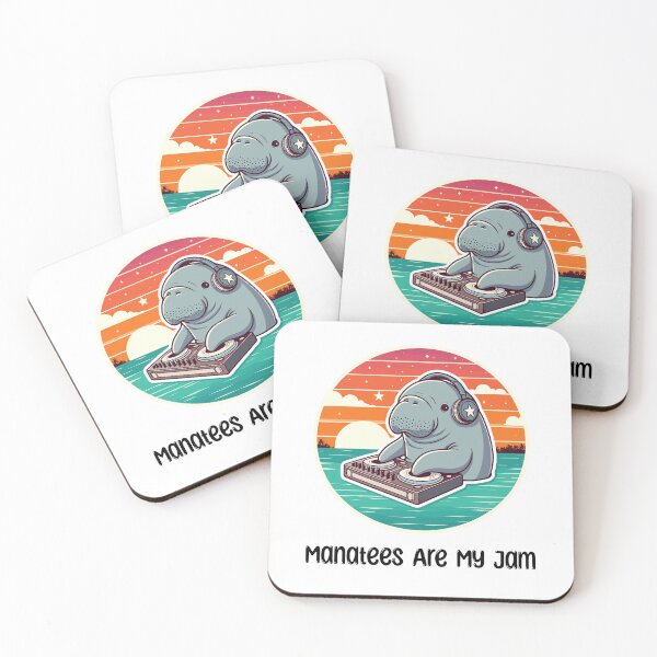 Item preview, Baby Manatee Pun designed and sold by DinoKate.