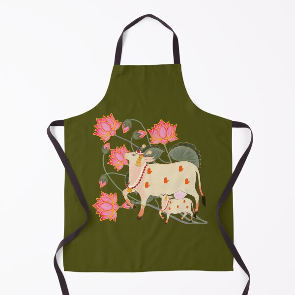 Item preview, Pichwai Art/Painting - Cow and Calf/Mother and Child/ House Warming/Indian Marriage/Wedding  designed and sold by ShreecreatE.