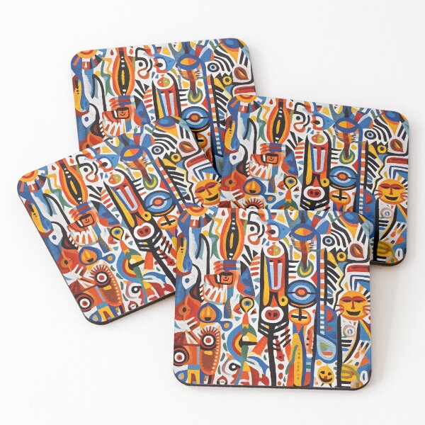 Item preview, Colorful Painting of a Home and Office Canvas Print designed and sold by NegarinFashions.