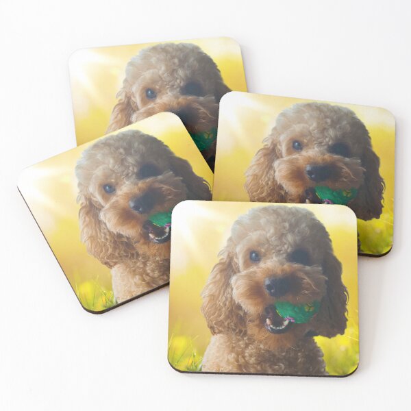 Item preview, Cute Mini Poodle with Ball designed and sold by Poodle-Bonita.