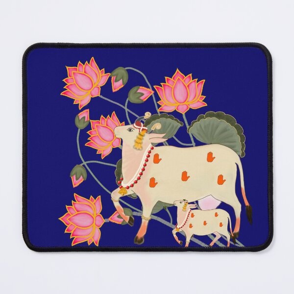 Item preview, Pichwai Art/Painting - Cow and Calf/Mother and Child/ House Warming/Indian Marriage/Wedding  designed and sold by ShreecreatE.